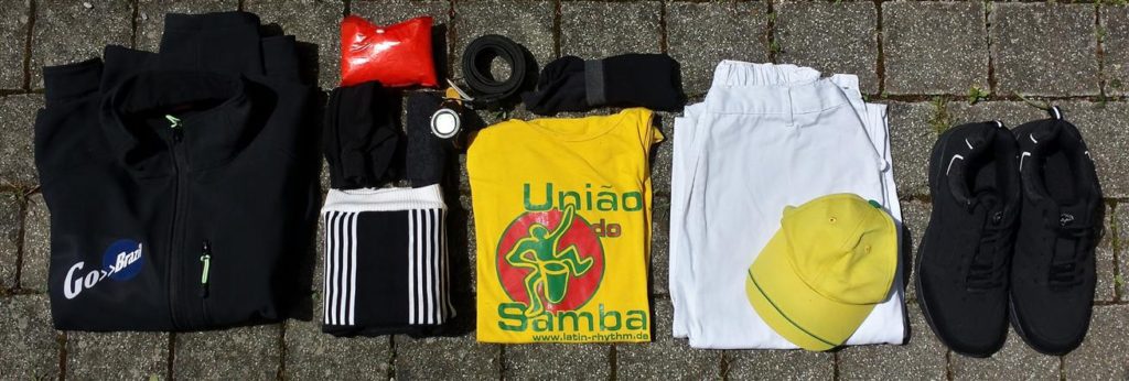 Samba-Auftritts-Packliste Kleidung