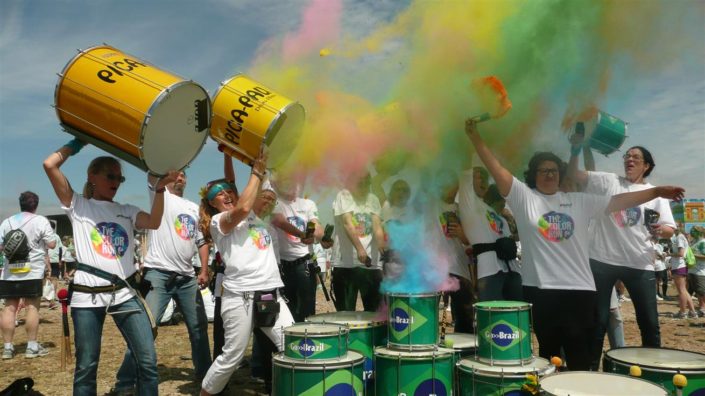 Colorrun München 2016 mit Uniao do Samba