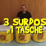 3 Surdos in 1 Tasche verpacken