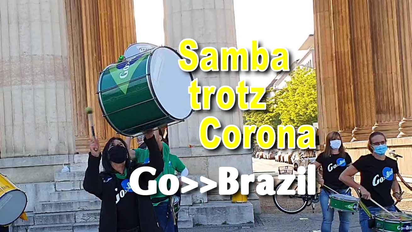 Go-Brazil München Königsplatz in Coronazeiten