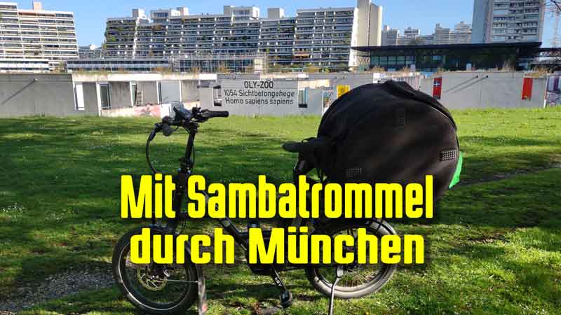 Mit eBike und Trommel durch München